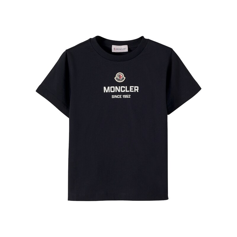 Moncler Enfant Logo cotton jersey T-shirt