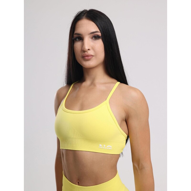 neverover Sportovní podprsenka Hue Cross-Back Strappy Bra žlutá