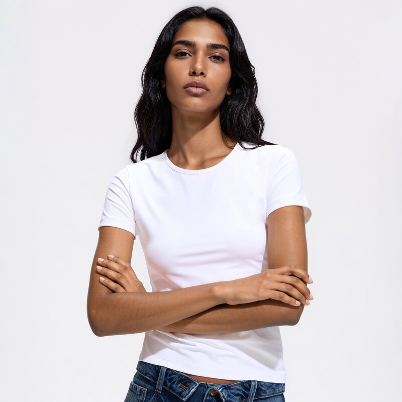 Reserved - Tričko slim fit - bílá