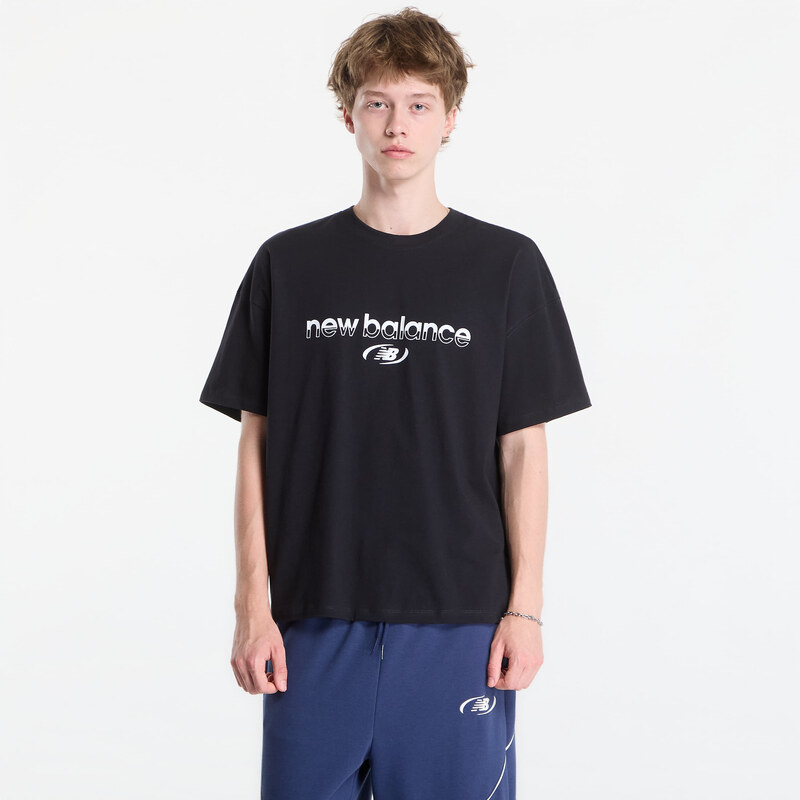 Tričko New Balance Trackside T-Shirt Black L