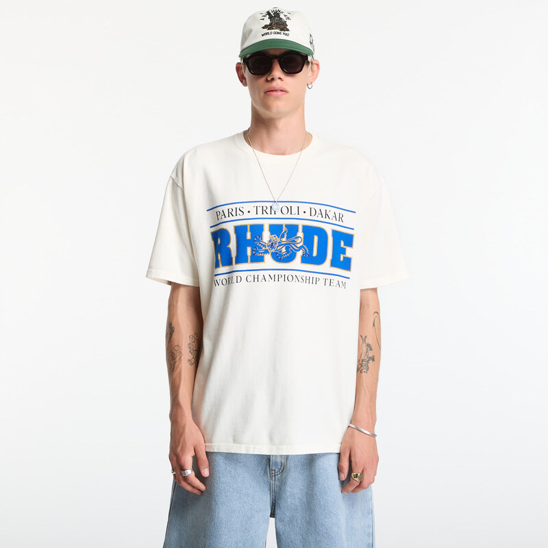 Tričko Rhude Chrono Tee Vintage White/ Blue L