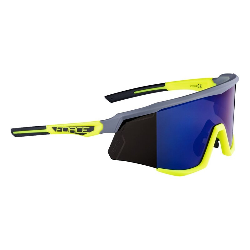Force Sonic cyklistické brýle šedá/fluo, modrofialová zrcadlová