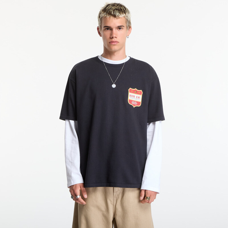 Tričko Rhude Filtaro Crest Tee Vintage Black/ Red/ Yellow XXL