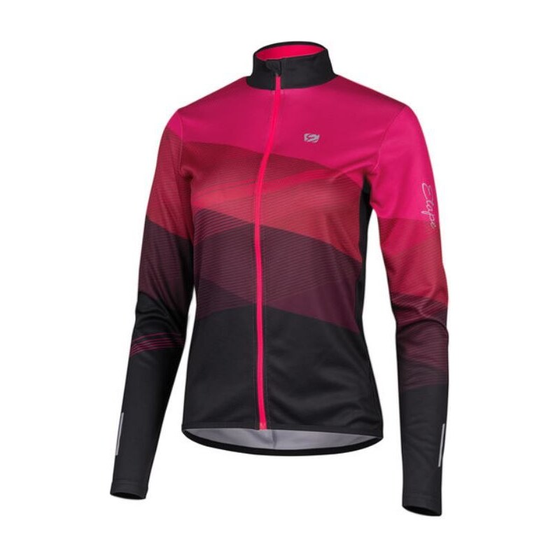 Etape Gaia dámský dres dlouhý rukáv magenta/černá vel. S