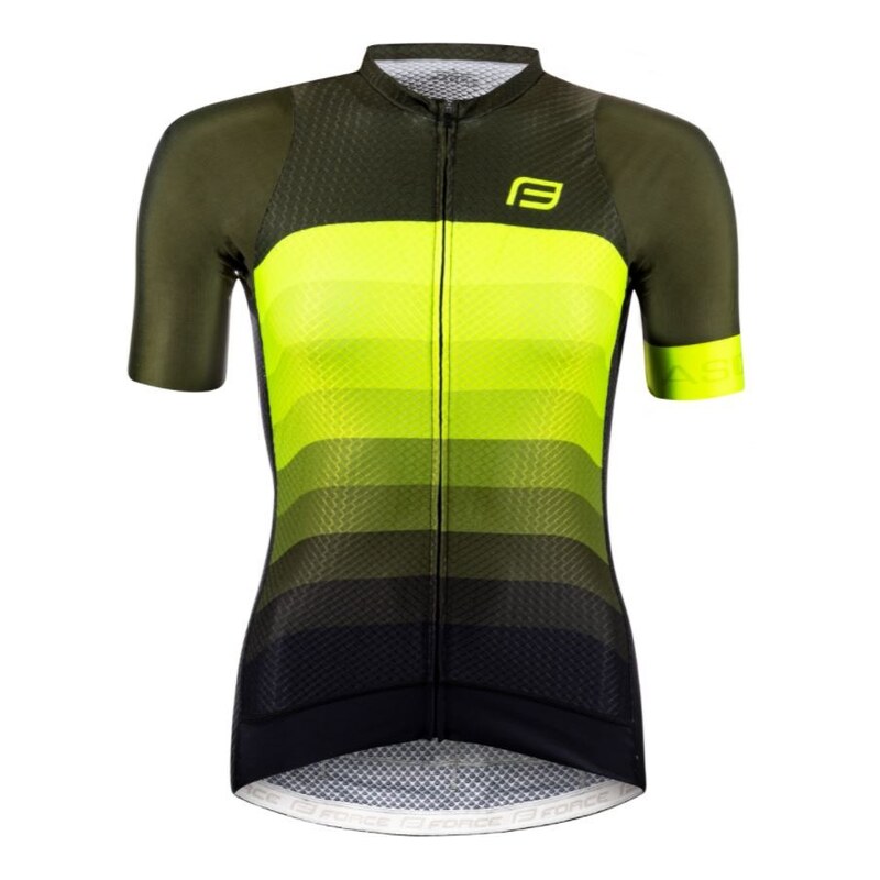 Force Ascent Lady dámský dres krátký rukáv zelená/fluo vel. L