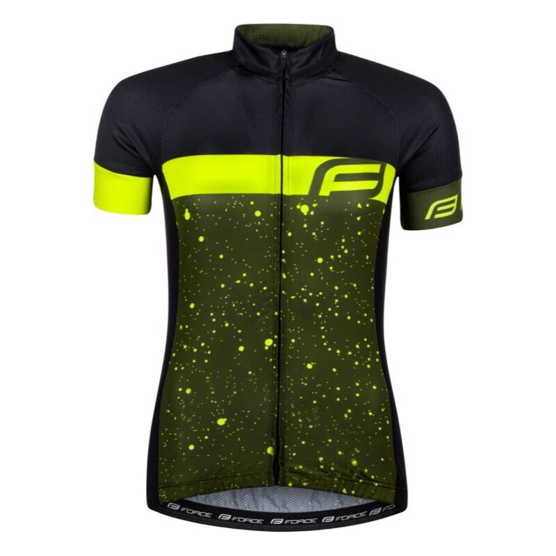 Force Spray Lady dámský dres krátký rukáv army/fluo vel. XS