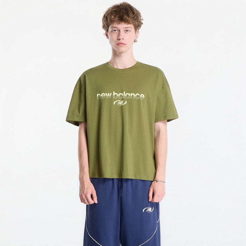 Tričko New Balance Trackside T-Shirt Sport Green S