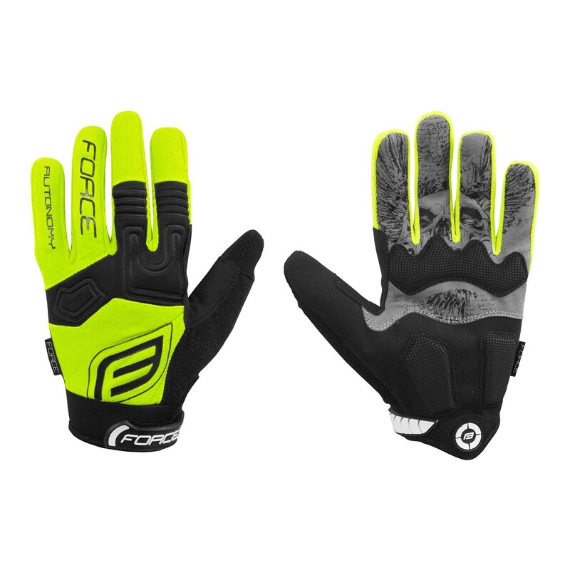 Force MTB Autonomy rukavice letní fluo vel.S