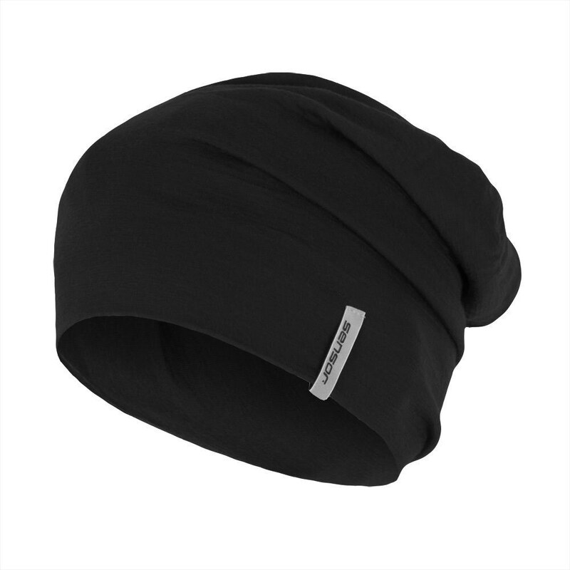 Sensor Merino Active čepice černá vel. L