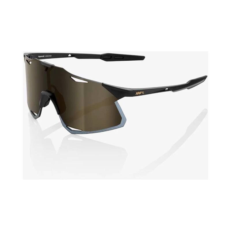 100% Hypercraft sportovní brýle Matte Black/Soft Gold