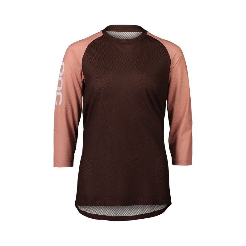 POC MTB Pure dámský dres 3/4 rukáv Axinite Brown/Rock Salt vel.