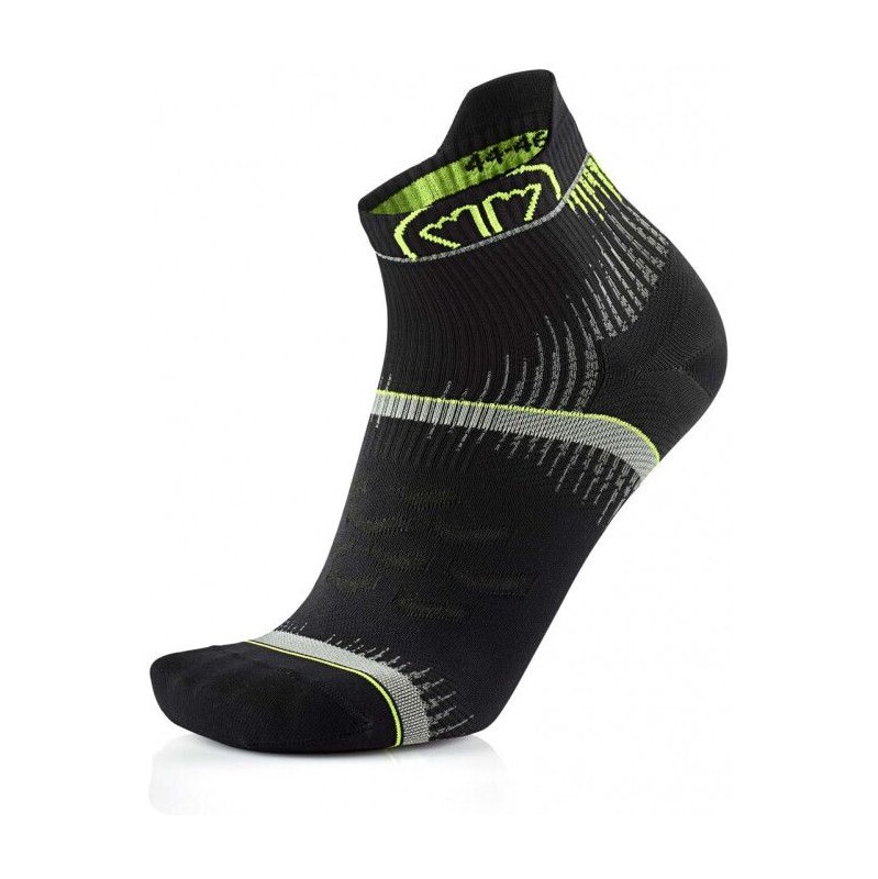 Sidas Run Ultra ponožky Black/Yellow vel. XS (35-36)