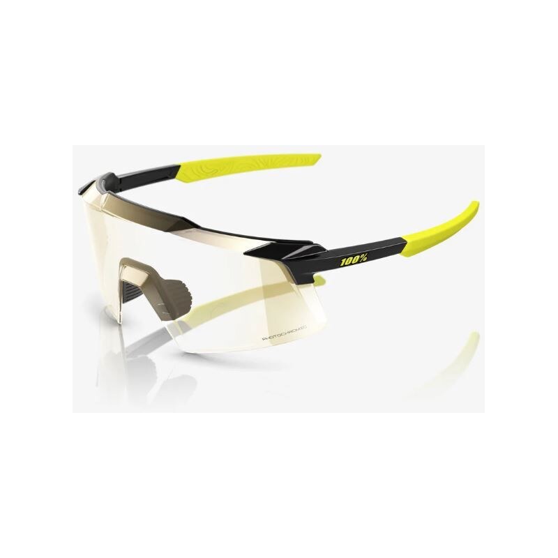 100% Aerocraft brýle Gloss Metallic Black/Photochromic