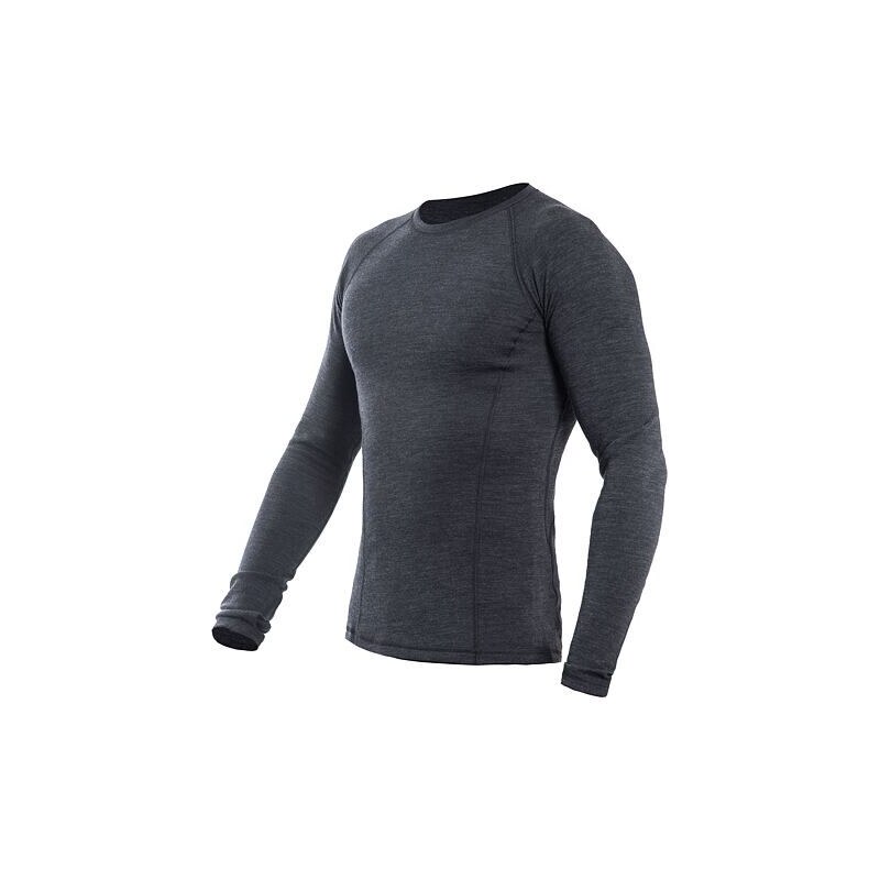 Sensor Merino Bold pánské triko dlouhý rukáv Anthracite Gray vel
