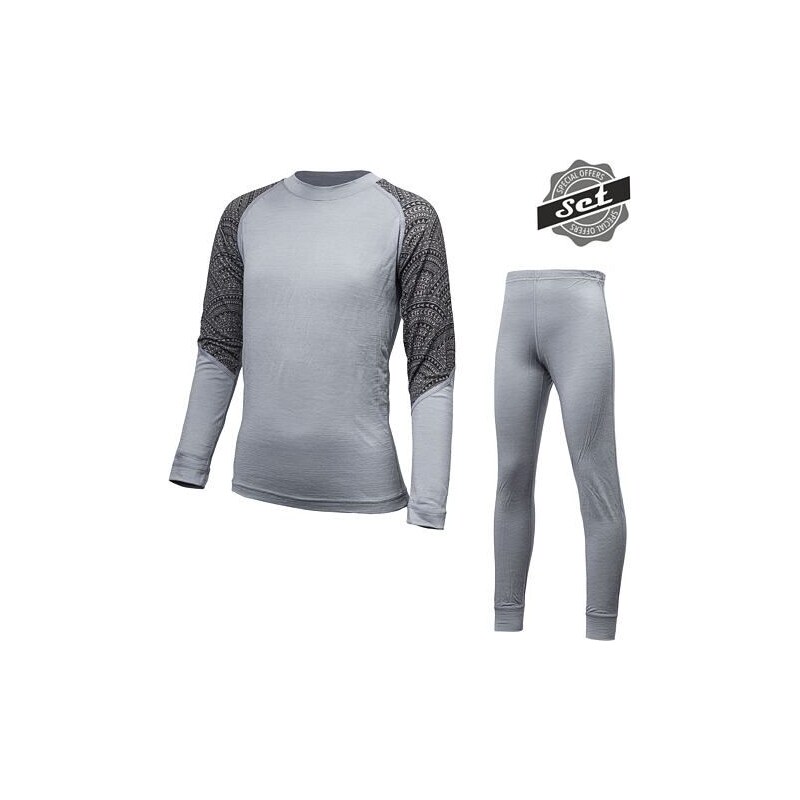 Sensor Merino Impress Set dětské triko dlouhý rukáv + kalhoty