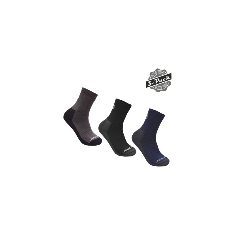 Sensor Treking 3-pack ponožky šedá / černá / modrá vel. 39-42