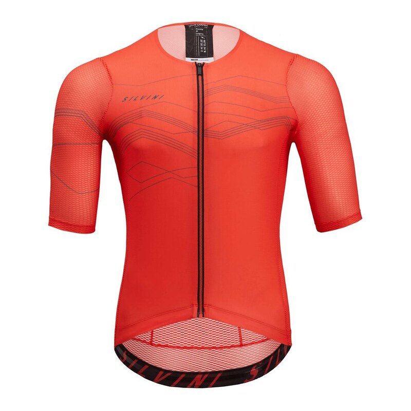 Silvini Legno pánský dres krátký rukáv ruby/charcoal vel. S