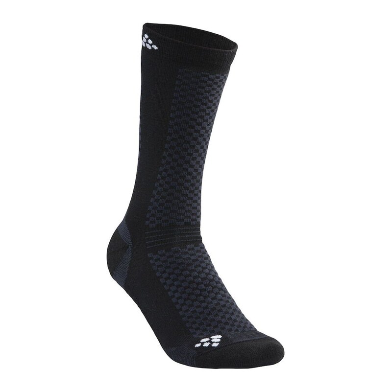 Craft Warm Mid ponožky 2 páry černá vel. 43-45