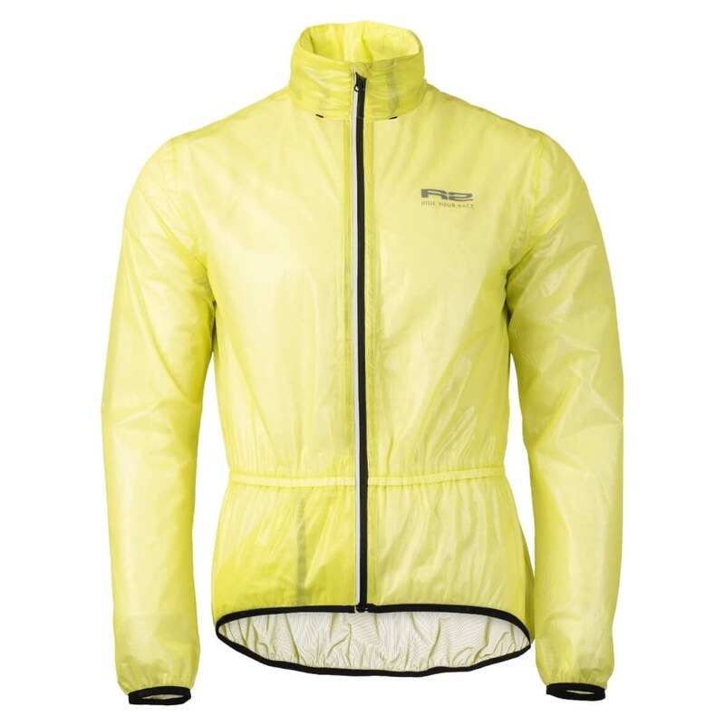 R2 Surly pánská bunda transparentní fluo žlutá vel. XL