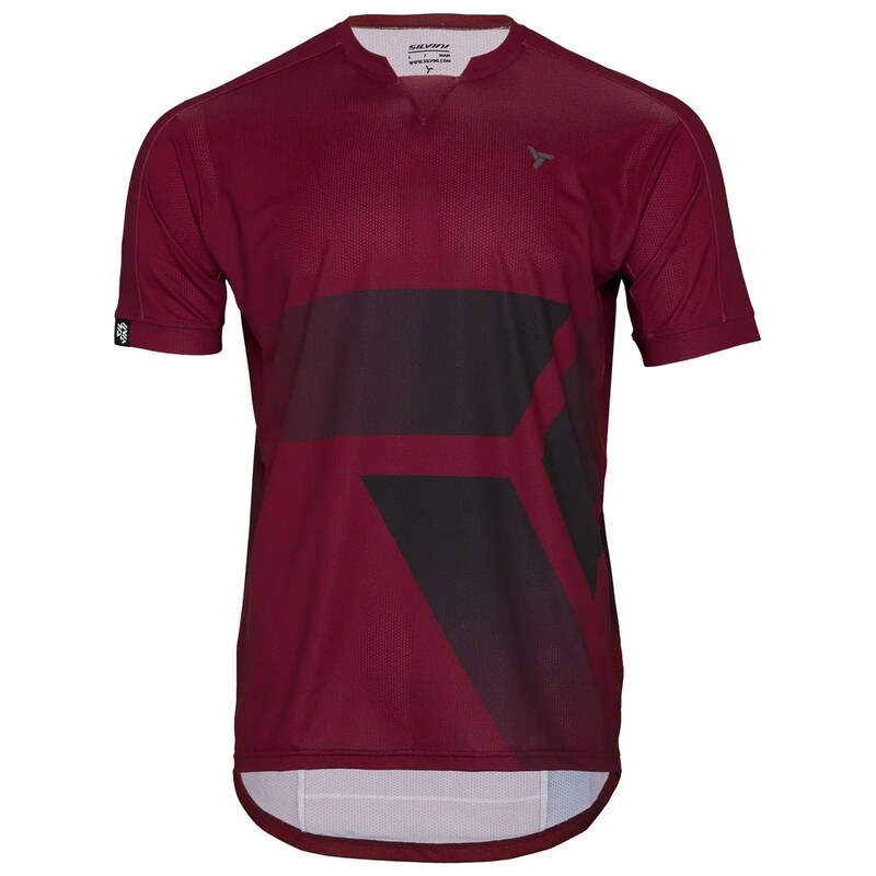 Silvini Gallo pánský volný dres krátký rukáv Merlot/Black vel. S
