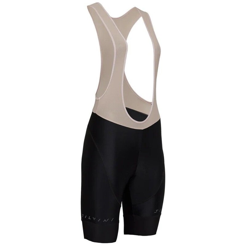 Silvini Suela Bib dámské kraťasy s laclem a vložkou Black/Cream