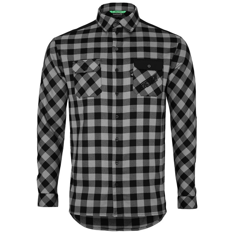 Silvini Farini pánská košile Grey/Black vel. XXL