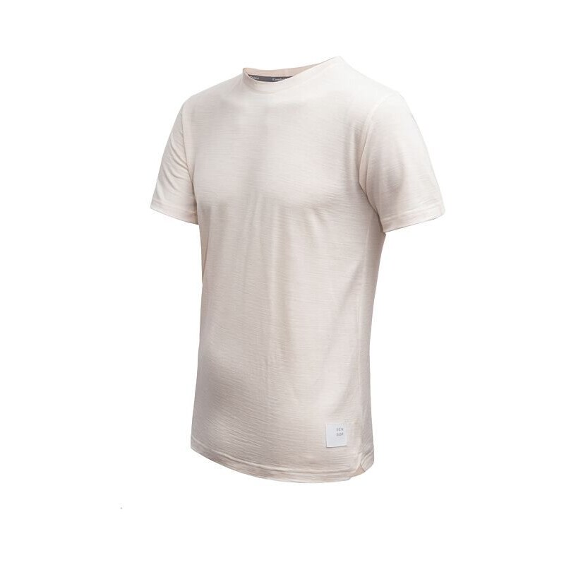 Sensor Merino Lite pánské triko krátký rukáv Mottled Beige vel.