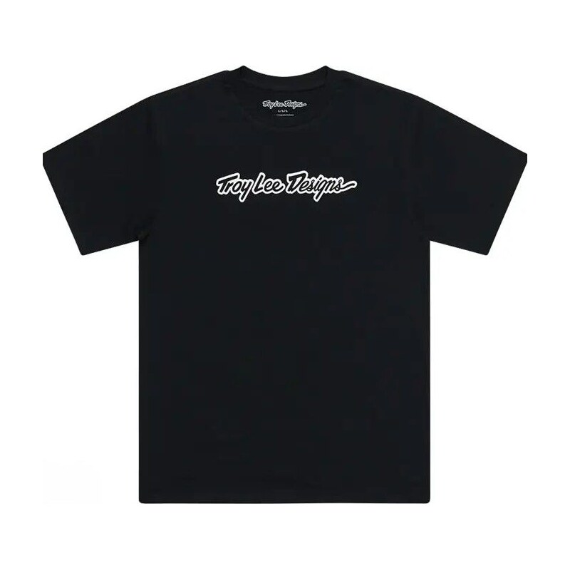 Troy Lee Designs Signature triko krátký rukáv Black vel. S