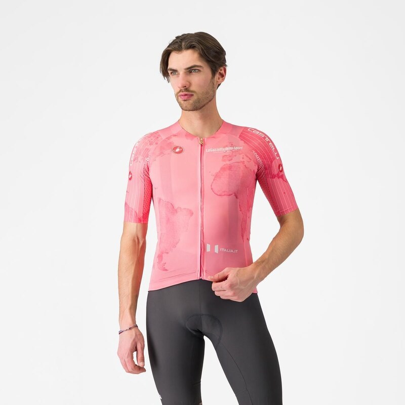 Castelli Giro 108 Race 8S pánský dres krátký rukáv Rosa Giro vel