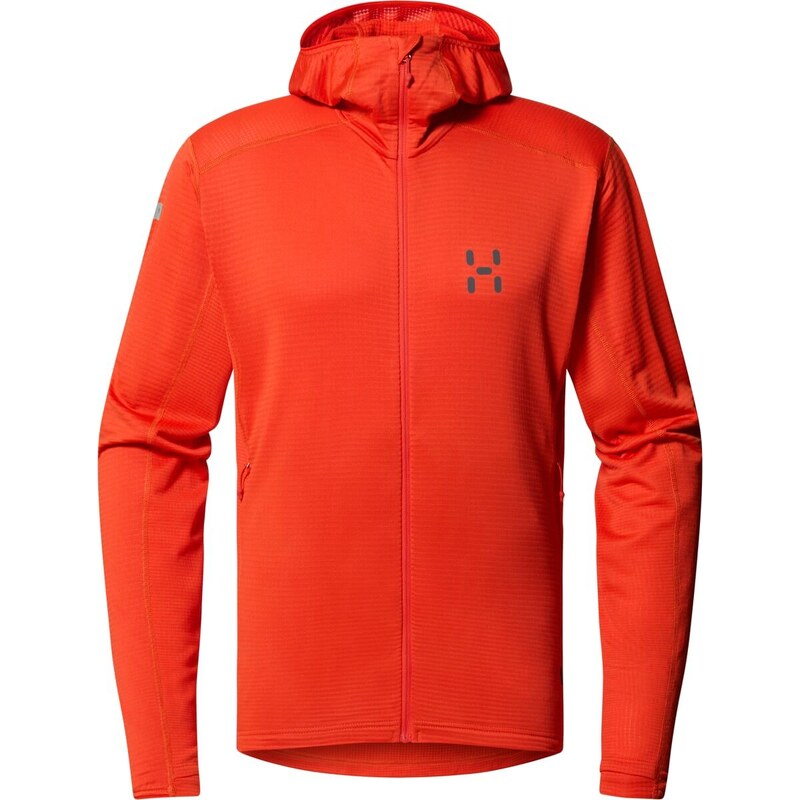 Haglöfs L.I.M Mid Multi Hood pánská mikina s kapucí červená vel.