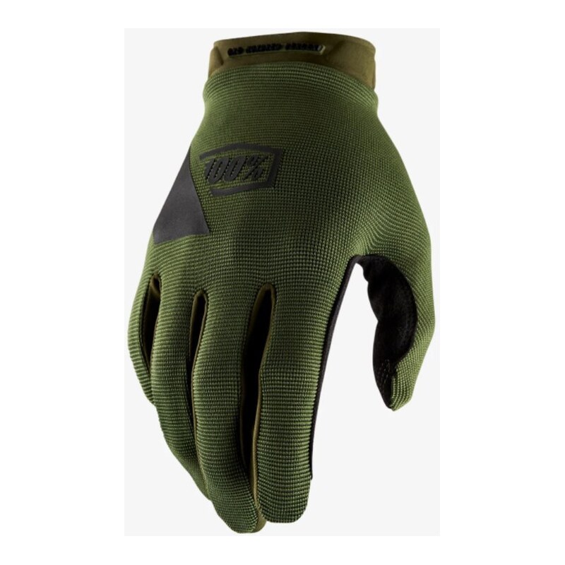 100% Ridecamp pánské rukavice Army Green/Black vel. XL