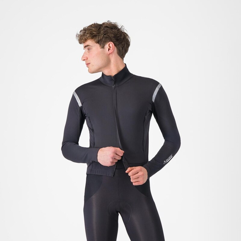 Castelli Perfetto RoS 3 Jacket pánská bunda Light Black/Silver