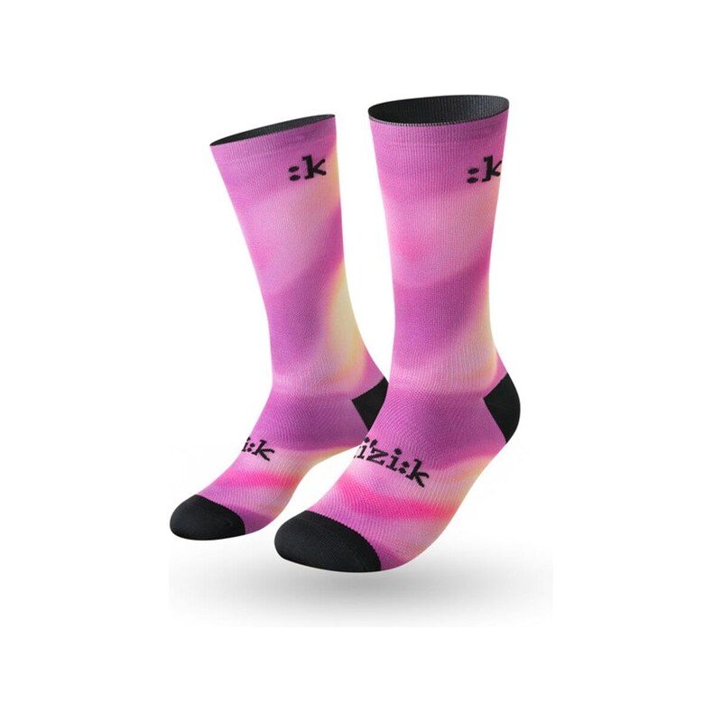 Fizik Faded cyklistické ponožky Purple/Yellow vel. M (40-43)
