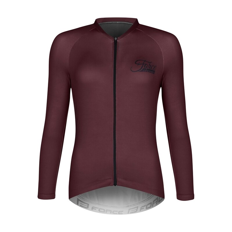 Force Charm Uni dres dlouhý rukáv bordó