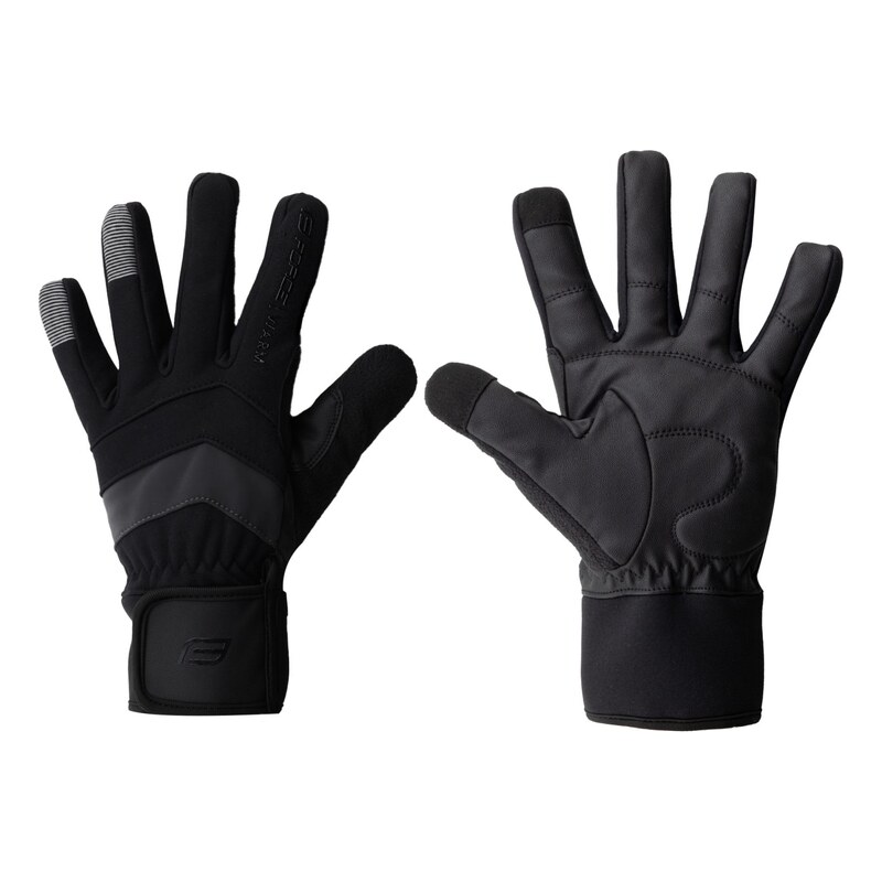 Force Warmer zimní cyklistické rukavice černá vel. 3XL