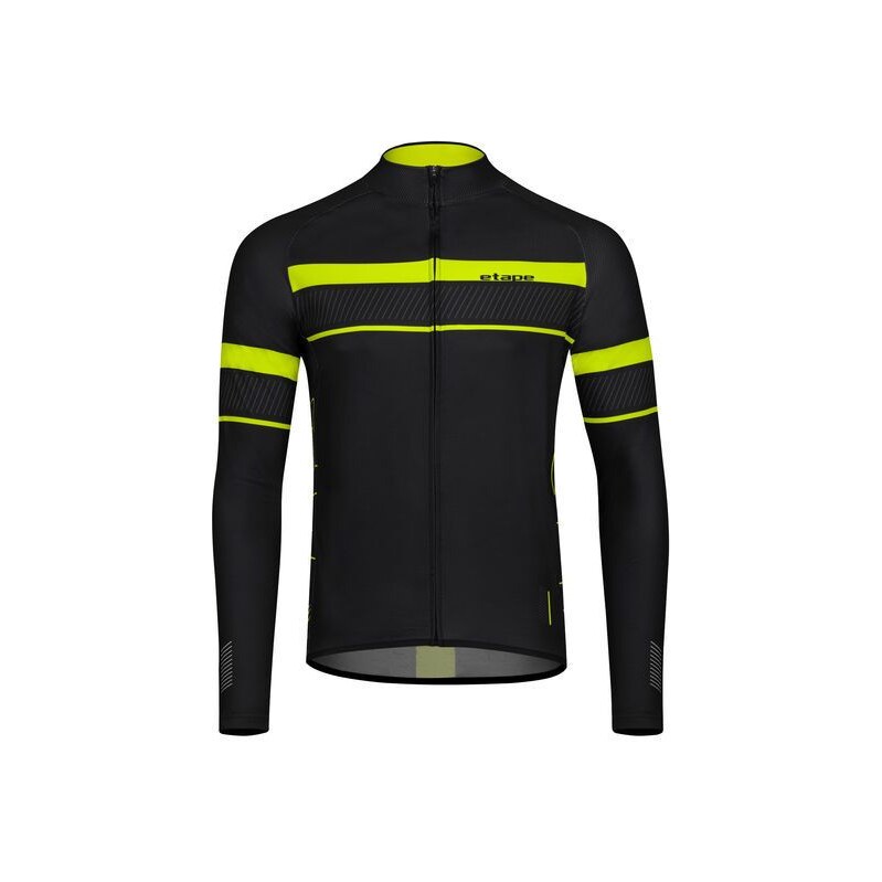 Etape Comfort 2.0 pánský dres dlouhý rukáv černá/žlutá fluo vel.