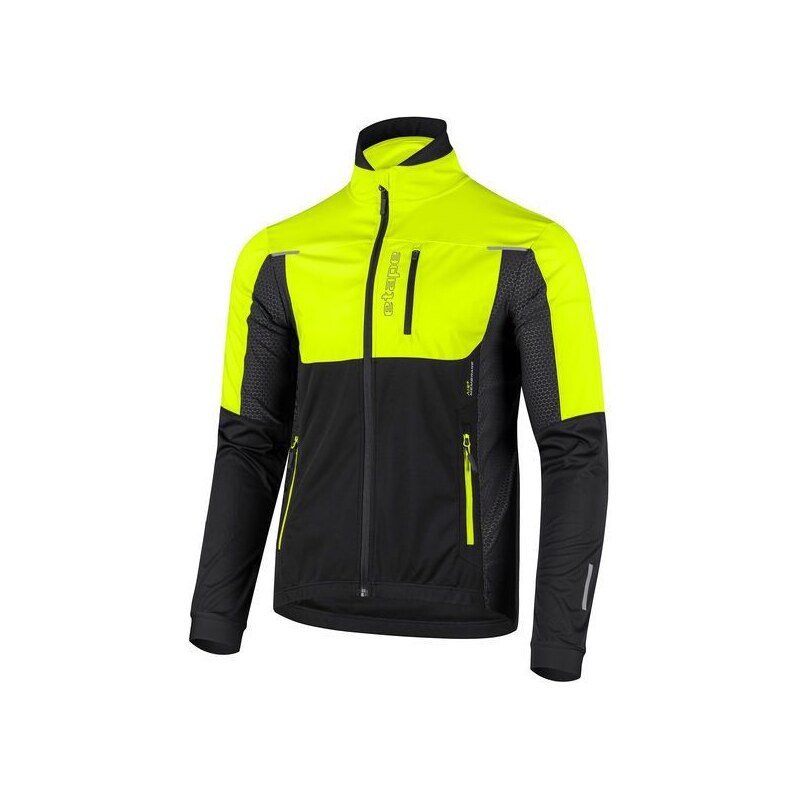 Etape Strong 2.0 pánská bunda černá/žlutá fluo vel. L