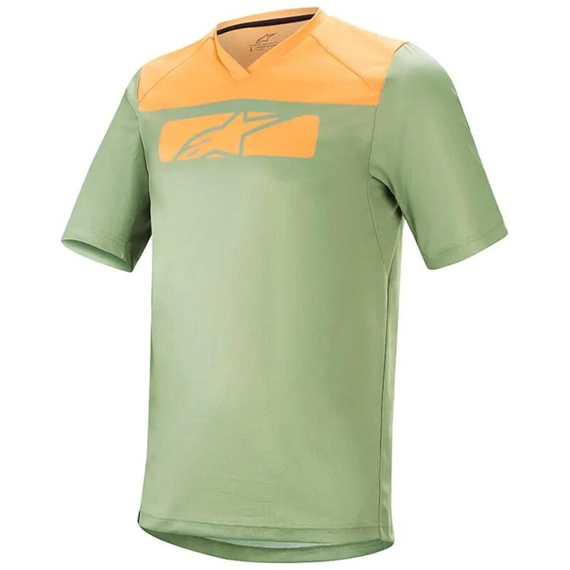 Alpinestars Drop 4.0 pánský dres krátký rukáv Green Steel