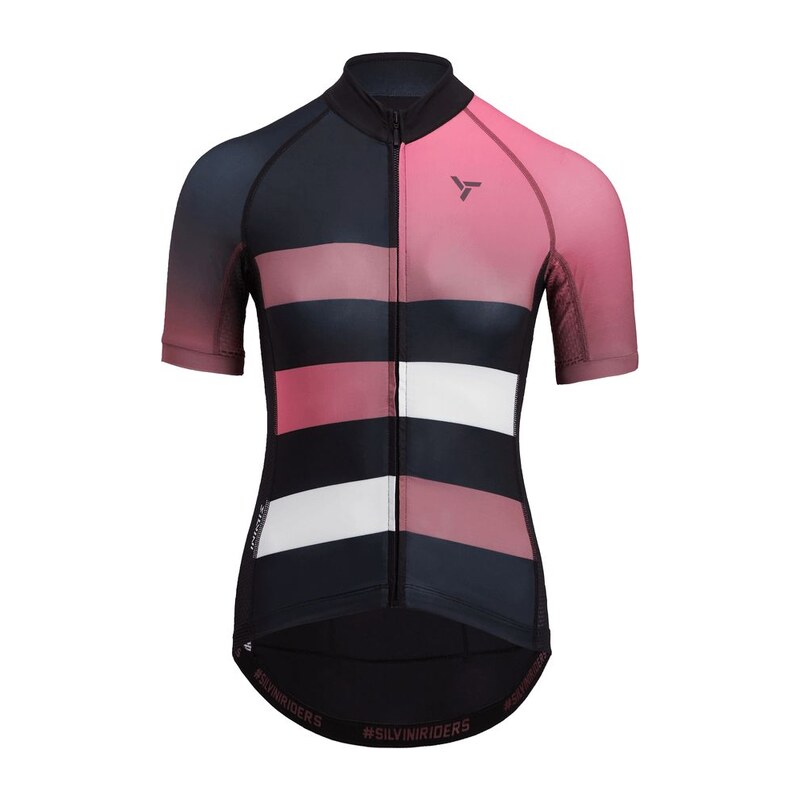 Silvini Mazzana dámský dres krátký rukáv Black/Fuchsia vel. L