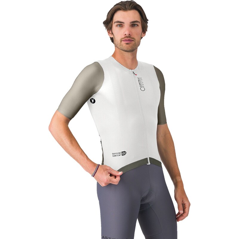 Castelli Corretto pánský dres krátký rukáv Ivory/Clay-Black vel.