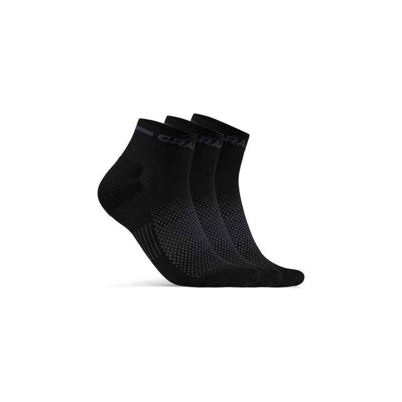 Craft Core Dry Mid 3-pack ponožky černá vel. 34-36