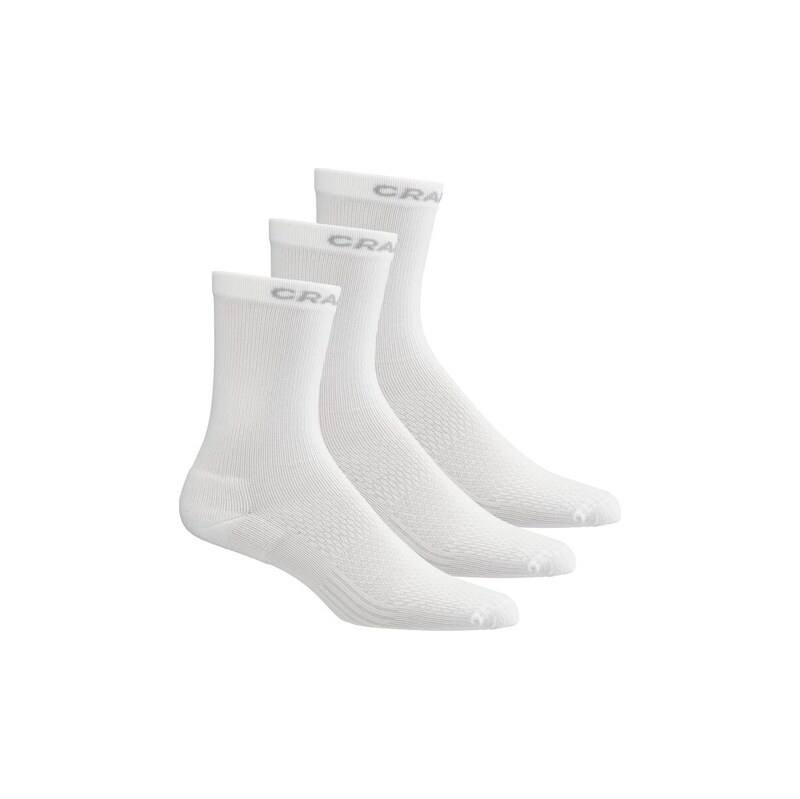 Craft Core Dry High 3-pack ponožky bílá vel. 37-39