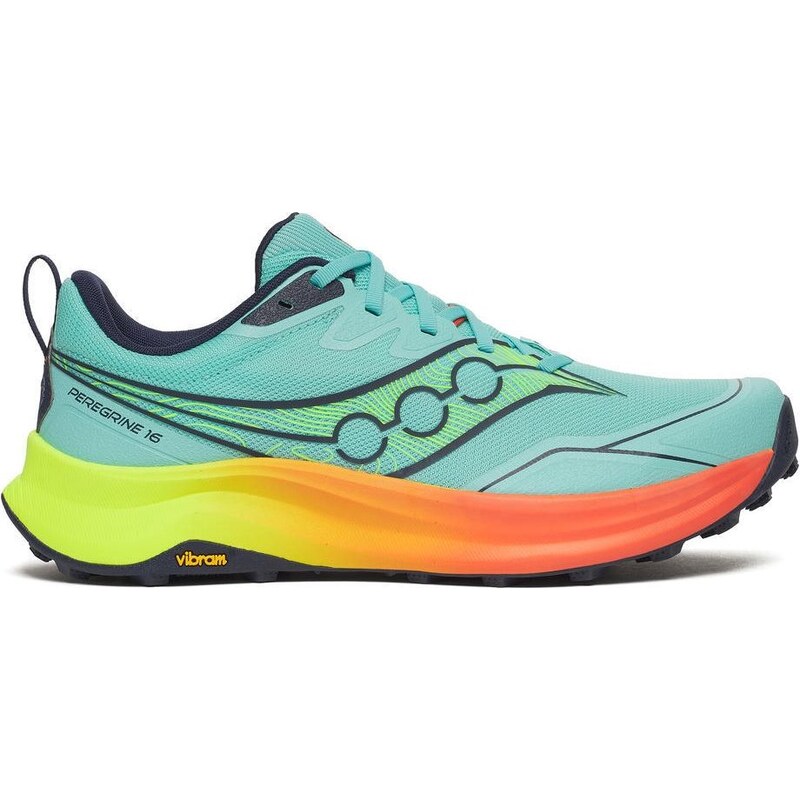 Saucony Peregrine 16 pánská běžecká obuv Splash/Citron vel. 46