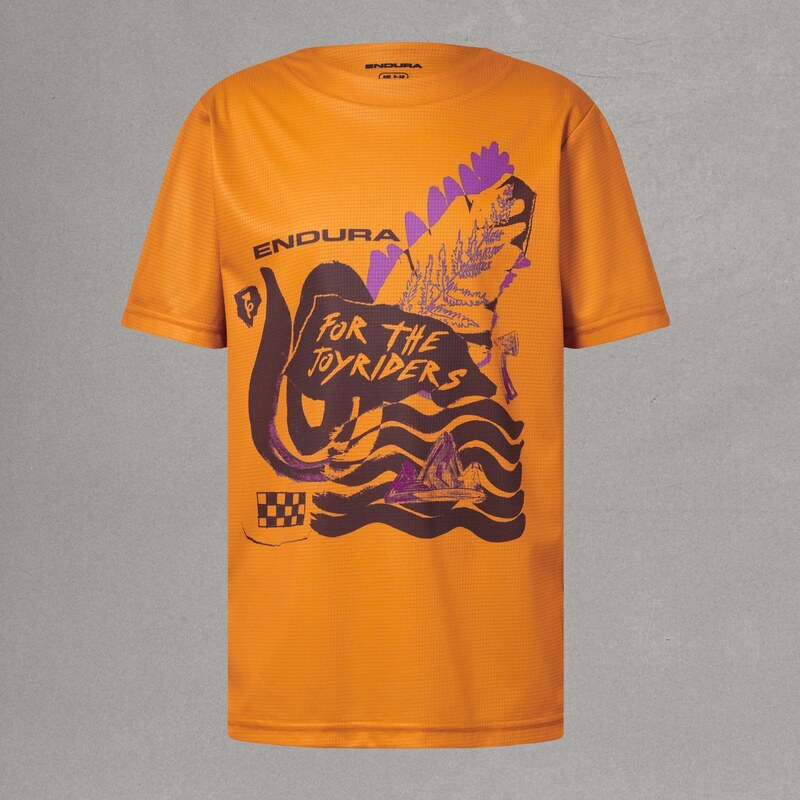 Endura SingleTrack Core dětský dres krátký rukáv Orange vel. 7-8