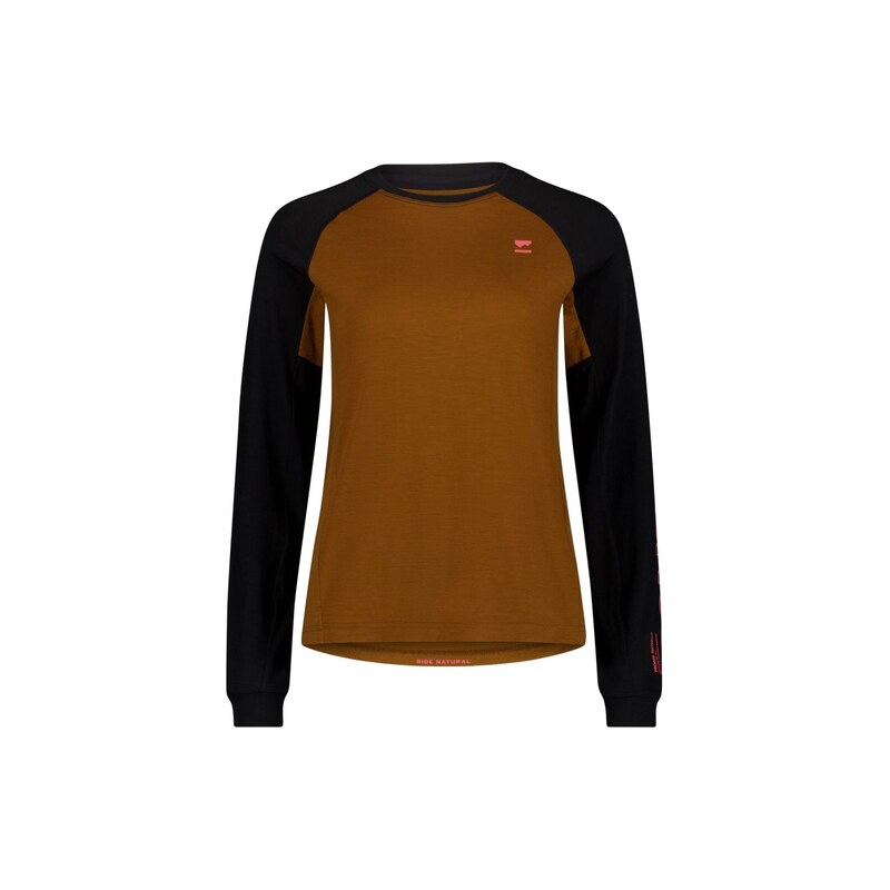 Mons Royale Tarn Merino dámské triko dlouhý rukáv Caramel /