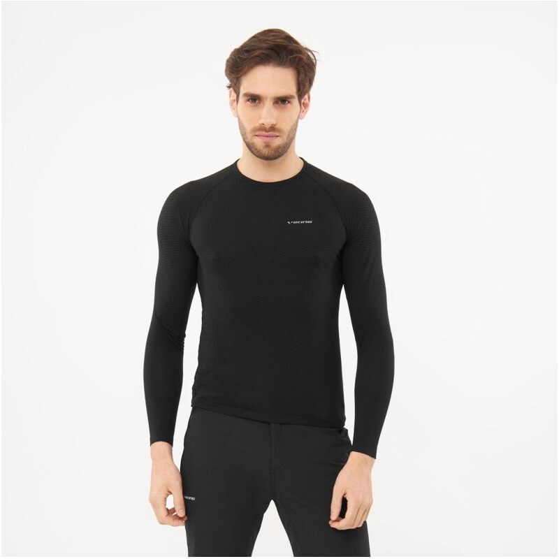 Viking unisex funkční triko dlouhý rukáv Black