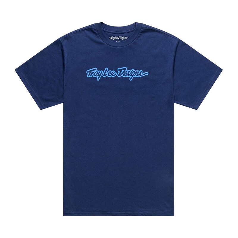 Troy Lee Designs pánské triko krátký rukáv Navy/Aero Blue vel. M