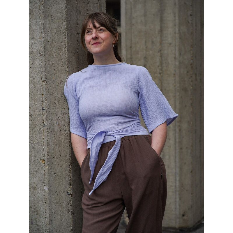 MINILE Halenka Wrap Muslin Lavender - S