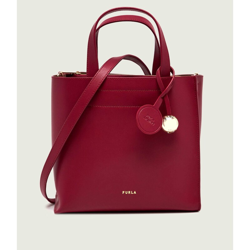Furla Kožená kabelka na rameno Furla Divide It