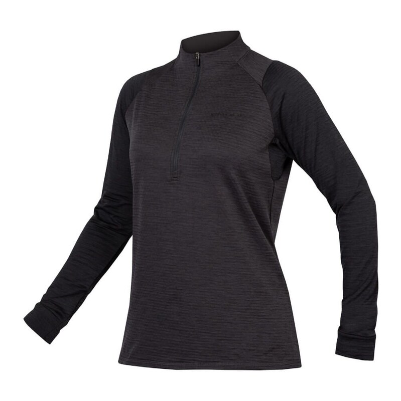 Endura Singletrack Fleece dámský dres dlouhý rukáv černá vel. XS